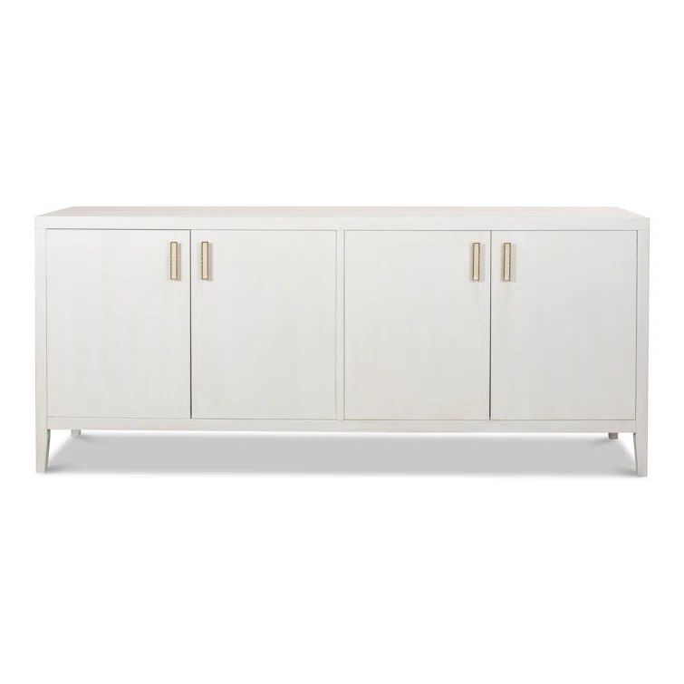 Cortina 80'' White Contemporary Sideboard with Adjustable Shelves