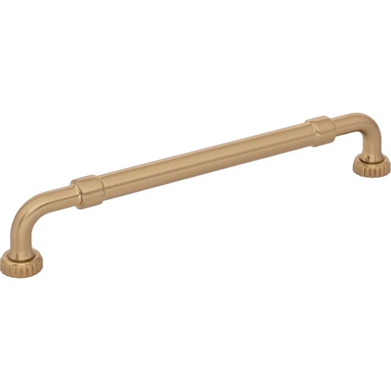 Honey Bronze Industrial Bar Pull with Mounting Hardware