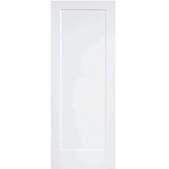 24" x 80" White Primed MDF Solid Core Interior Door Slab