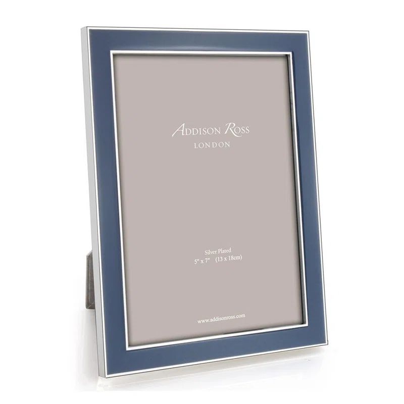 Classic Silver Easel-Back 5x7 Tabletop Picture Frame