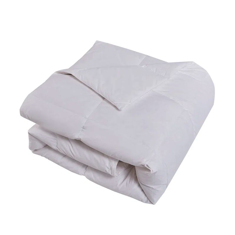 King White Organic Cotton Down Bedspread