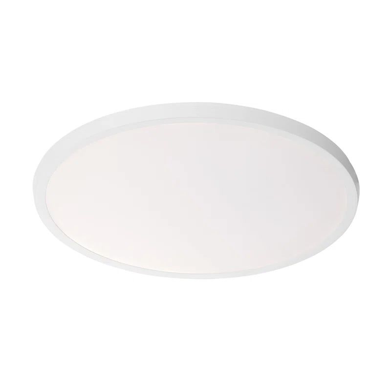Argo 19'' White Aluminum LED Flush Mount Light