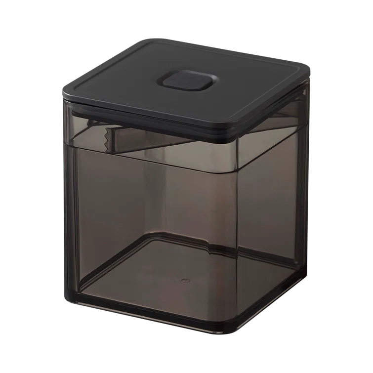 Black Plastic Freezer Safe Meal Prep Jar with Tongs