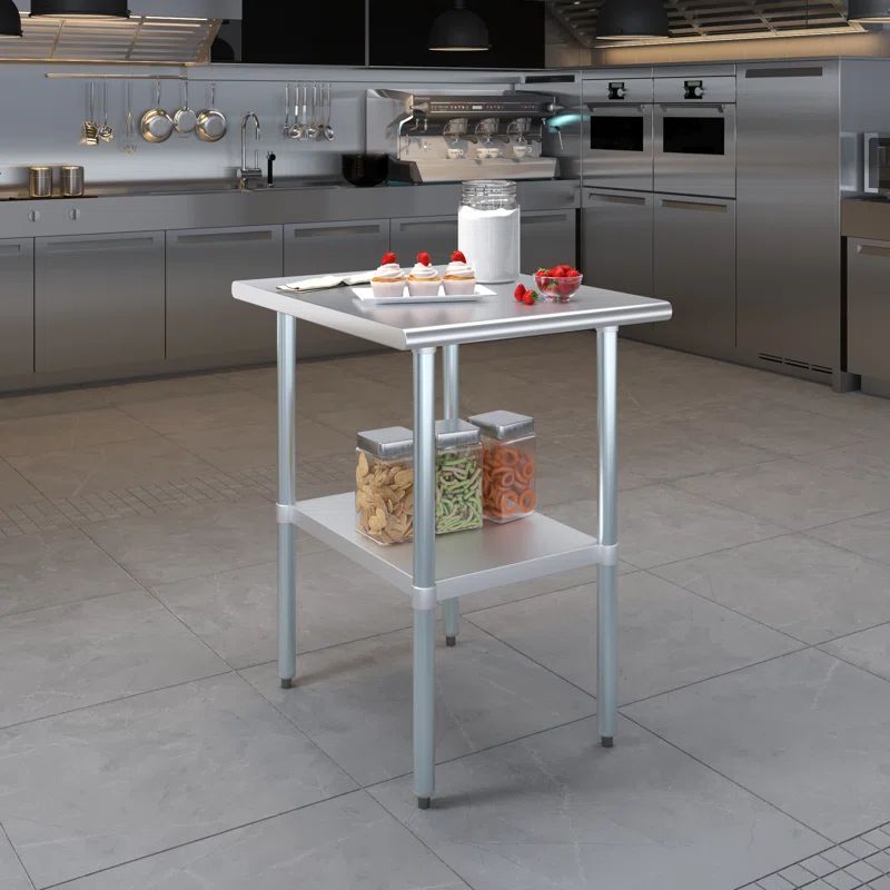 24" x 30" Stainless Steel Utility Work Table with Undershelf