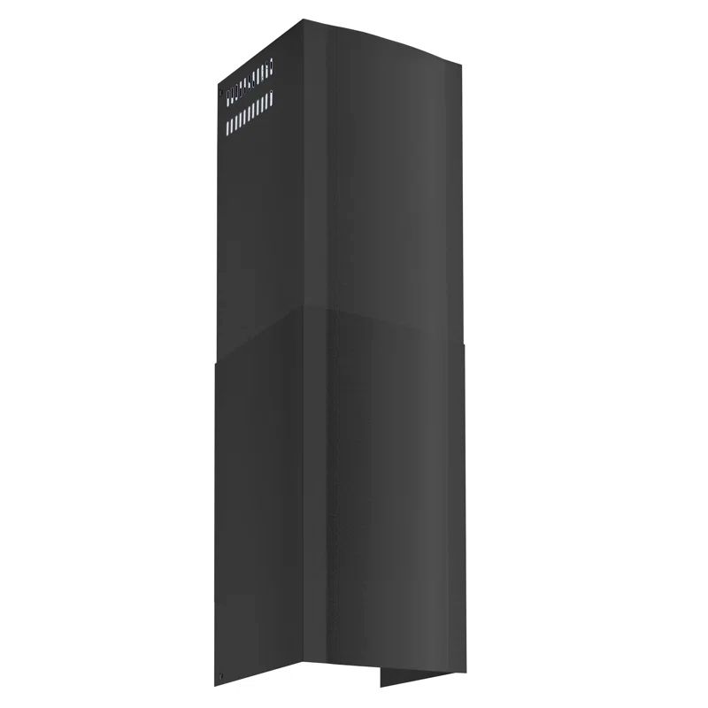 Winflo Black Stainless Steel Range Hood Chimney Extension