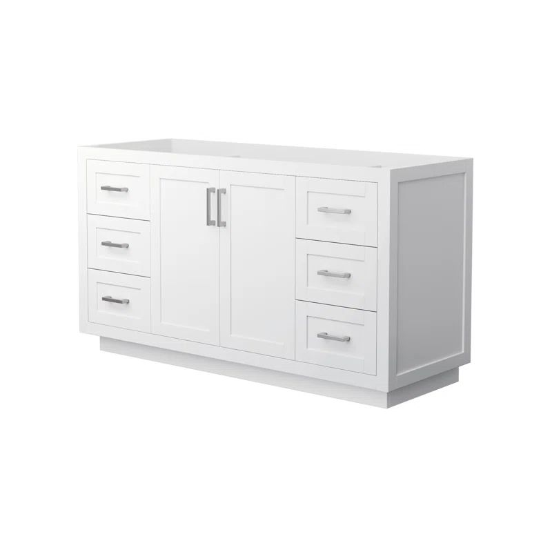 Miranda 60" White Plywood Single Freestanding Vanity Cabinet