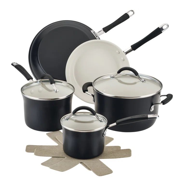Peppercorn 10-Piece Nonstick Ceramic Aluminum Cookware Set