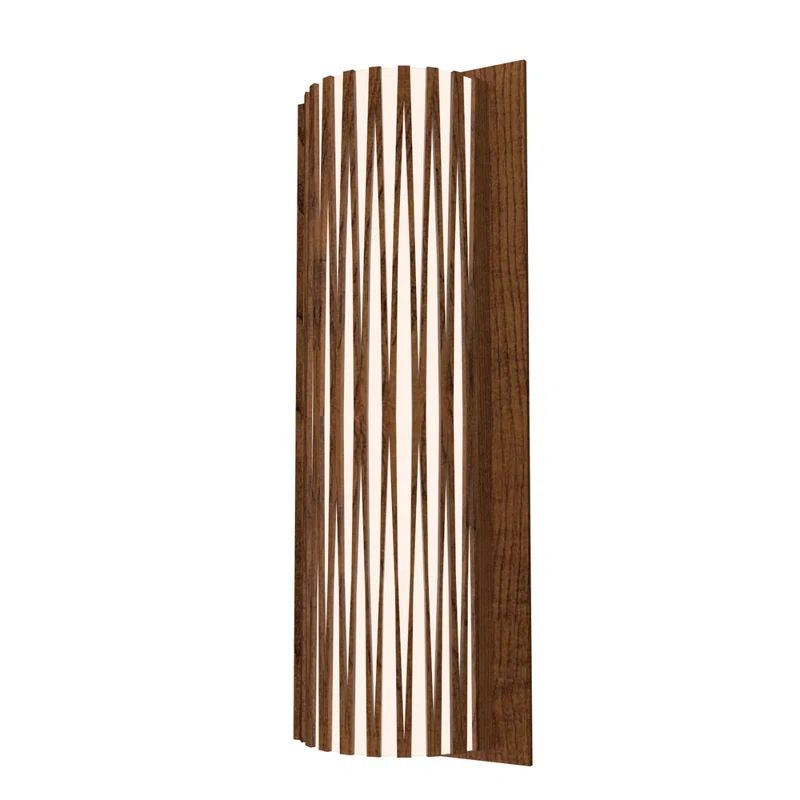 Imbuia Wood LED Wall Sconce with Integrated Module