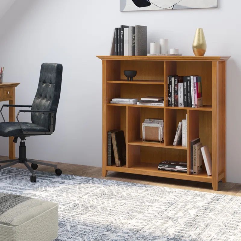 Amherst Light Golden Brown Solid Wood Multi Cube Storage Bookcase