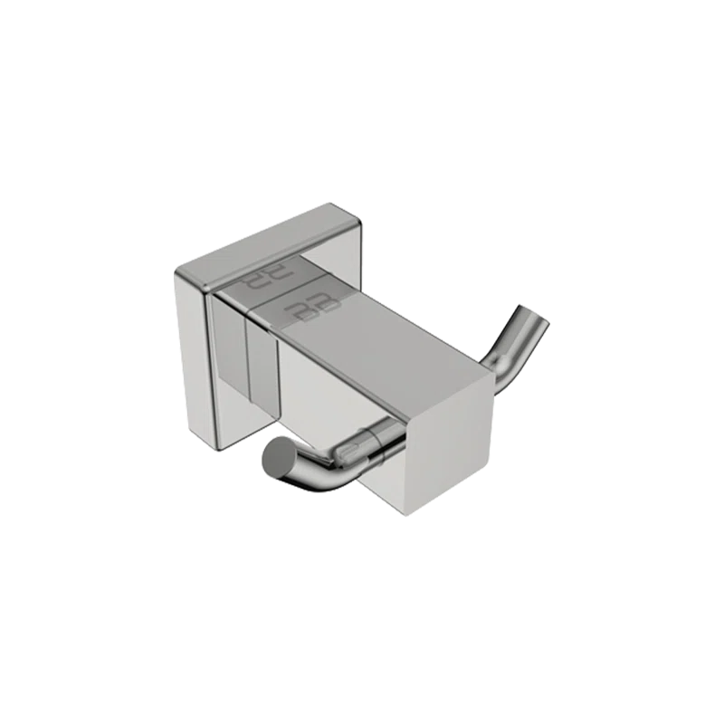 Polished Stainless Steel Double Wall Mounted Robe Hook