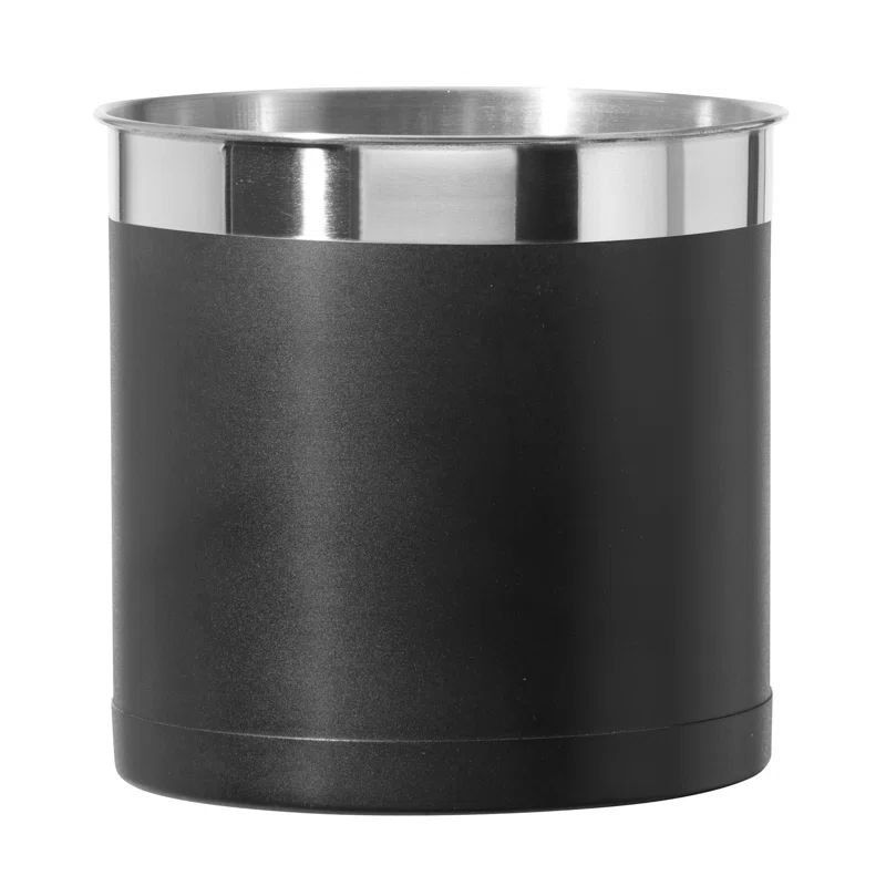 Gray Powder Coated Stainless Steel Jumbo Utensil Crock
