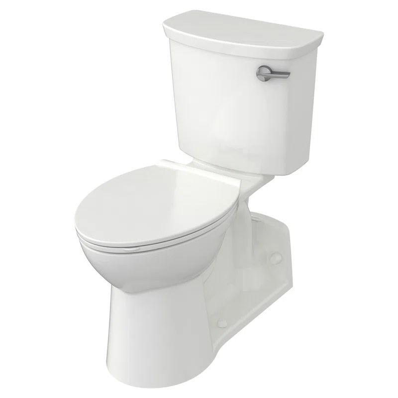 White Elongated Two-Piece High Efficiency Toilet