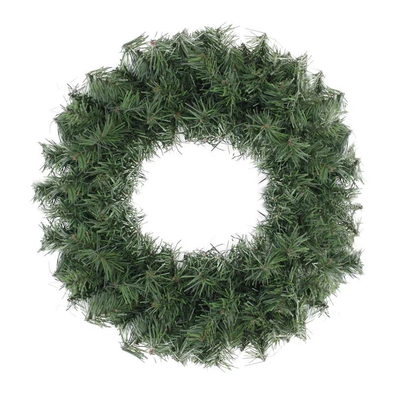 Evergreen Charm 18" Dual-Tone Green Artificial Christmas Wreath