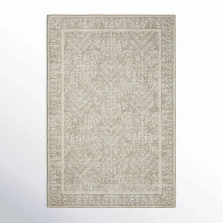 Maison Bough Natural Polyester Runner Rug 2'-6" x 9'-6"