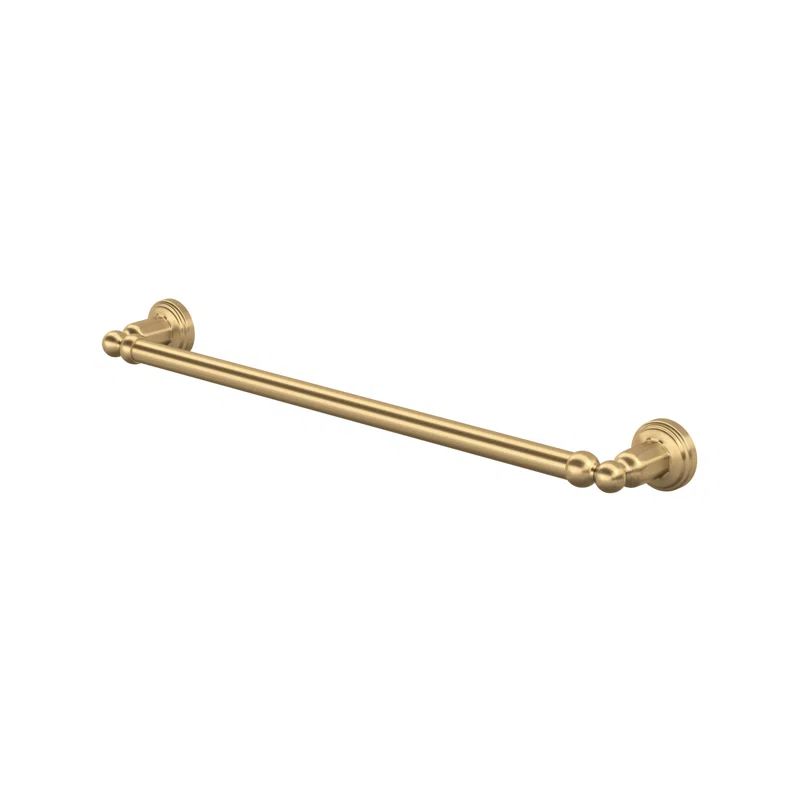 Edwardian Polished Nickel 19.5" Wall Mounted Towel Bar