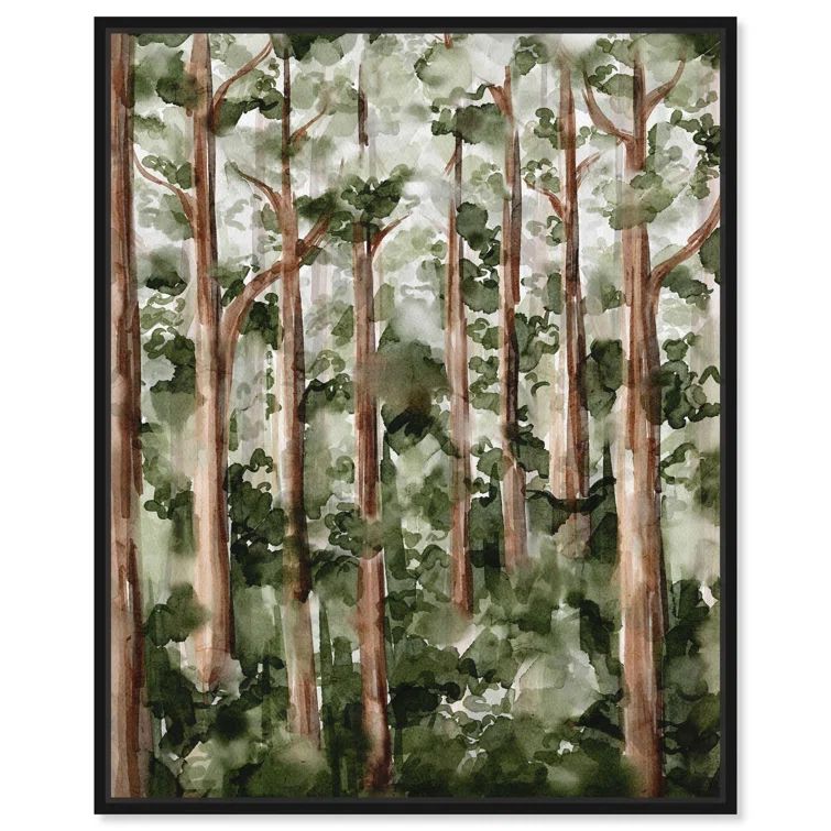 Black Framed 17x21 Landscape Canvas Wall Art