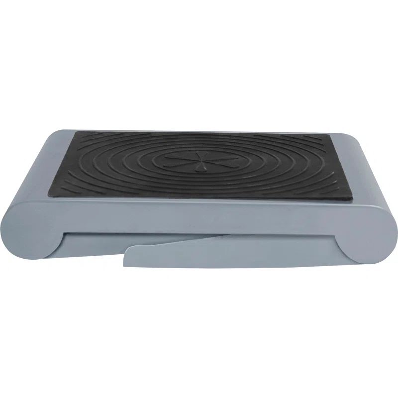 Gray High-Density Plastic Foldable Non-Slip Step Stool