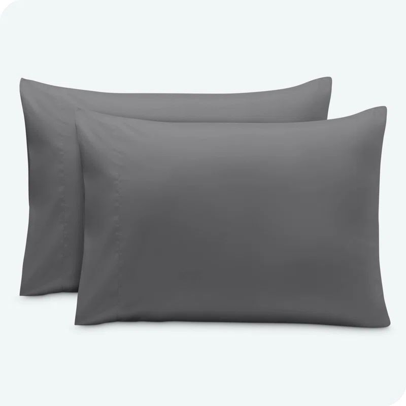 Standard Grey Hypoallergenic Microfiber Pillowcase Set