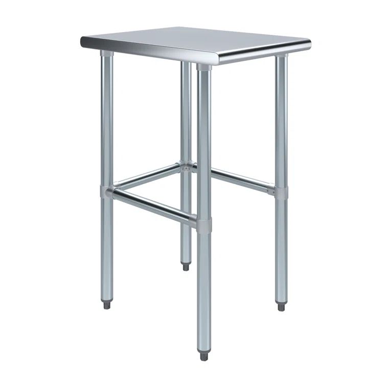 18" Stainless Steel Open Base Utility Work Table