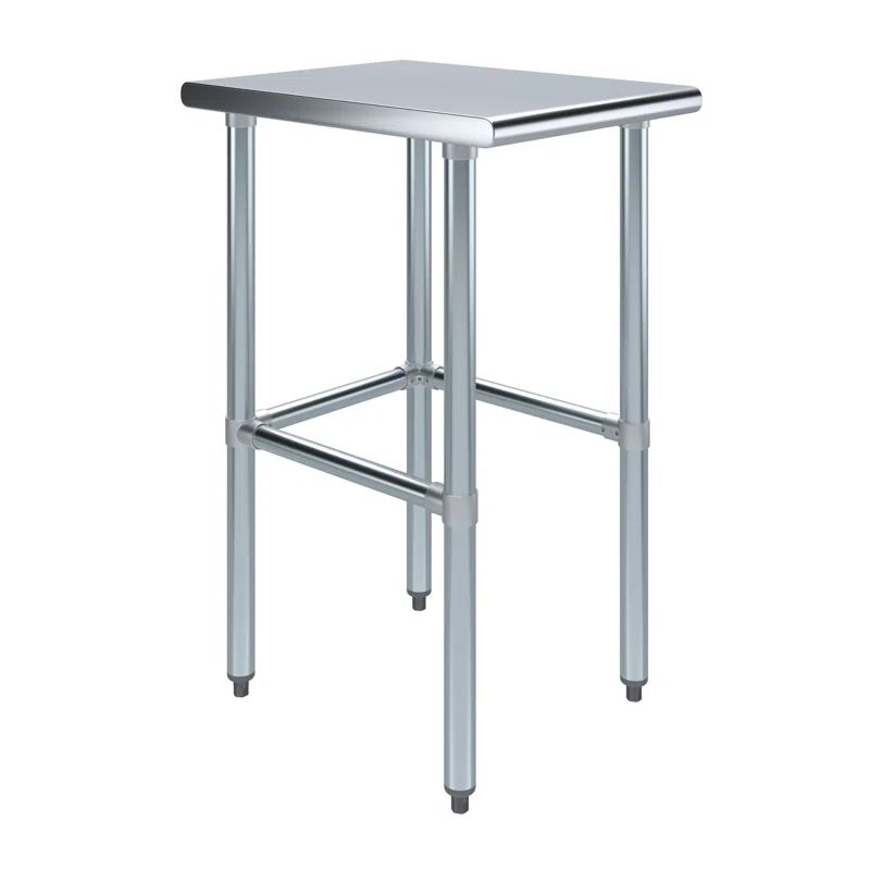 18" Stainless Steel Open Base Utility Work Table