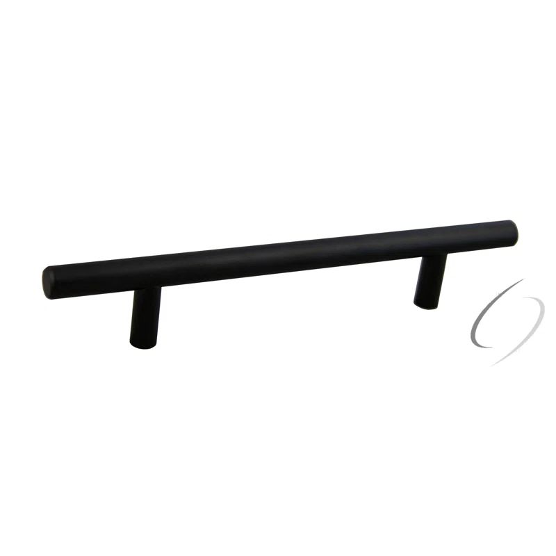 Matte Black Steel Bar Cabinet Pulls with Mounting Hardware