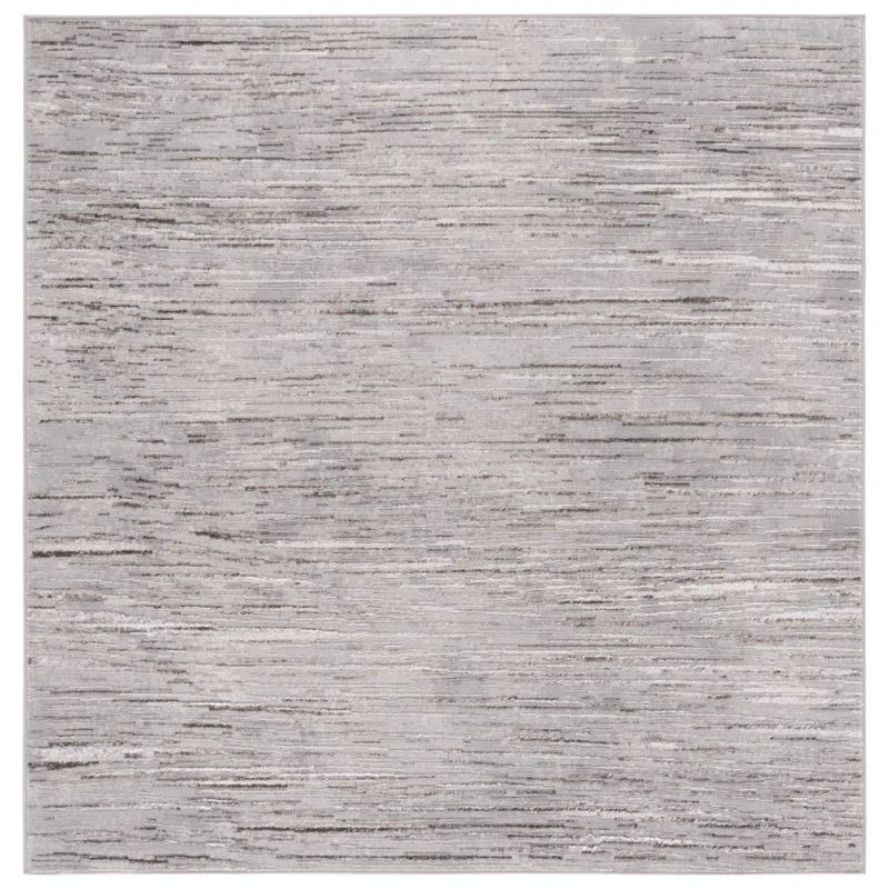 Gray and Light Gray Tufted Handmade Washable Rectangular Rug