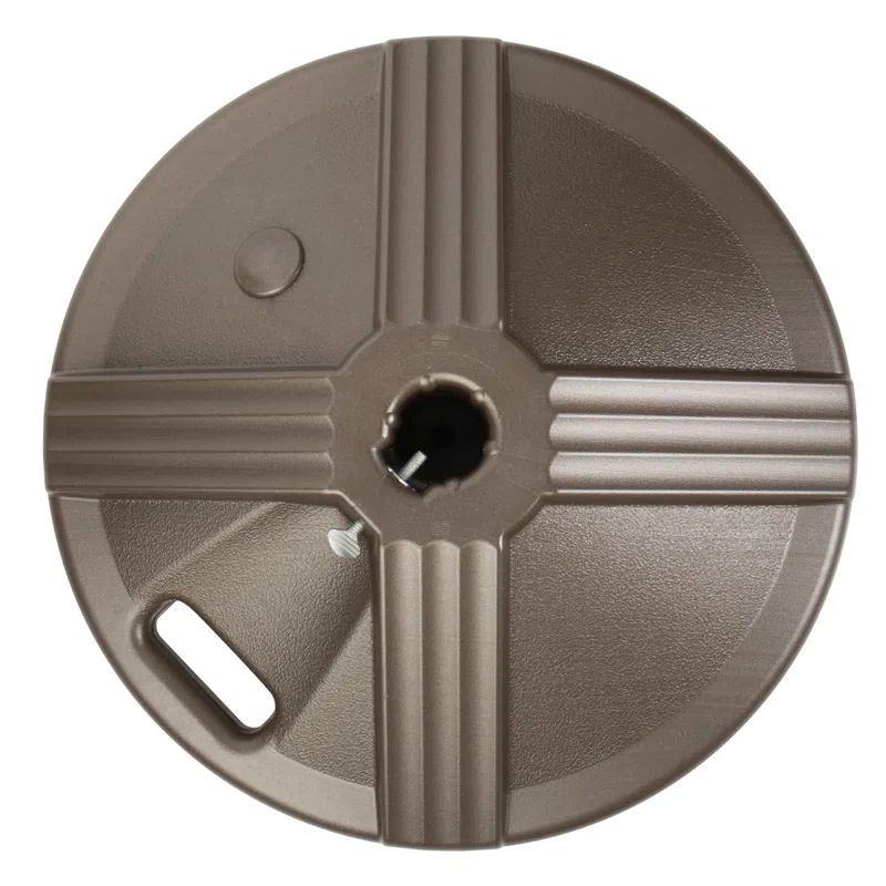 Bronze Fillable Concrete Patio Umbrella Base