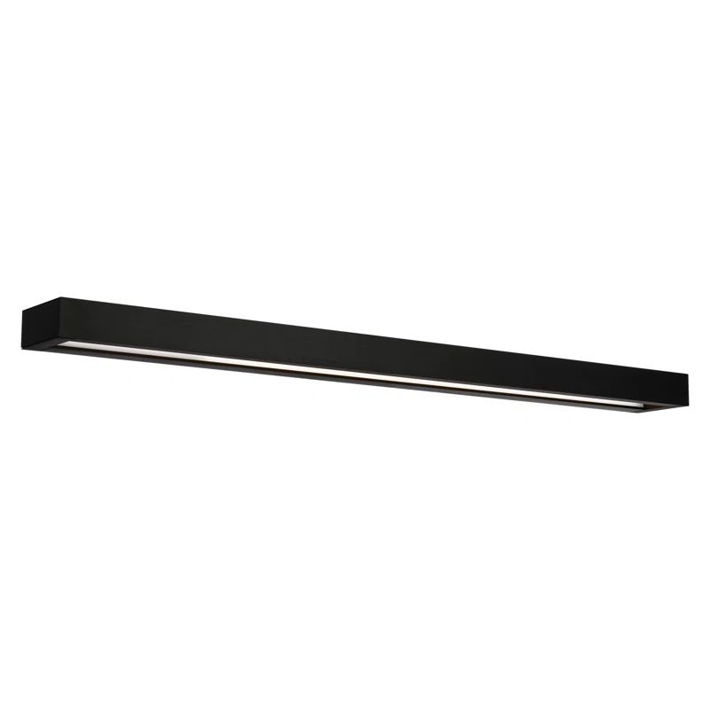 Black Dimmable LED Vanity Light with Open Design