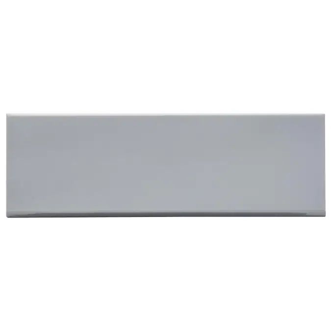 Abbey Road Polished Gray Porcelain Rectangular Wall Tile