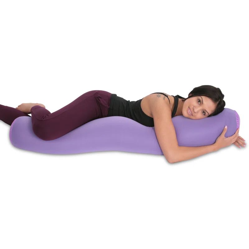 Hypoallergenic Purple Polyester Body Pillow Cover