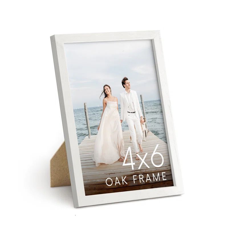 White Oak 4x6 Tabletop and Wall Picture Frame
