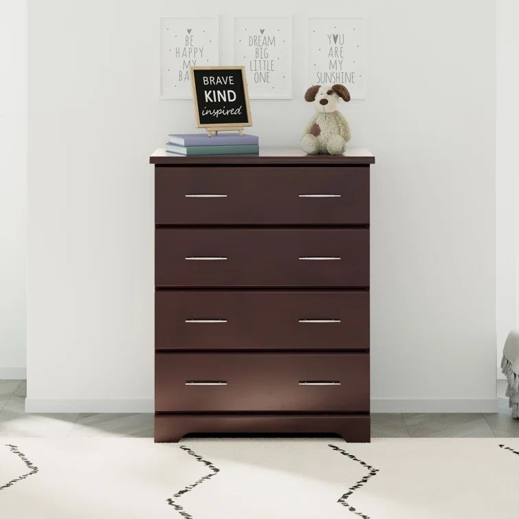 Espresso GREENGUARD Certified 4-Drawer Nursery Dresser
