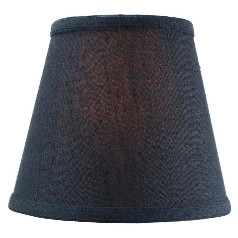 Slate Blue Silk Empire Lamp Shade with Clip-On Attachment