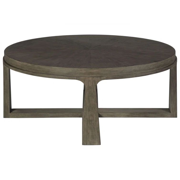 Grigio Finish Round Mahogany Cocktail Table