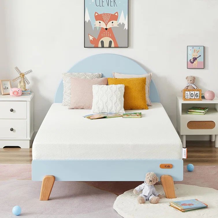 Twin Medium Gel Memory Foam Mattress with 6'' Thickness