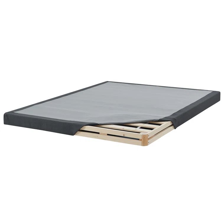 Hercules 4-Inch Low Profile Queen Wooden Mattress Foundation