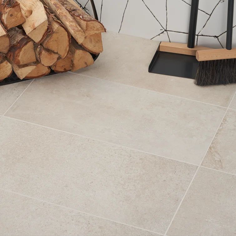 Sand 12" x 24" Matte Porcelain Concrete Look Tile