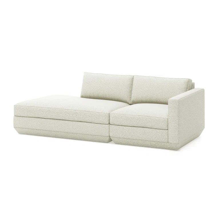Copenhagen Fossil 90" Modular 2-Piece Eco-Friendly Lounge Sofa