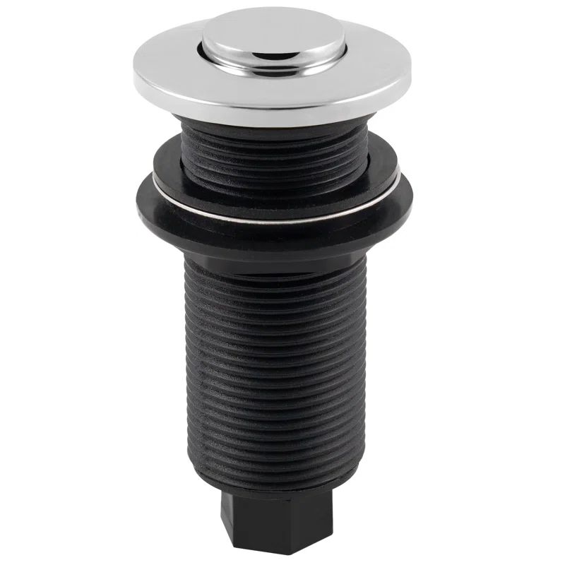 Universal Polished Chrome Garbage Disposal Air Switch Kit