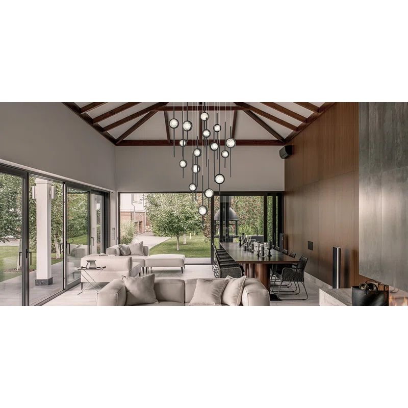 Barletta Whimsical LED Multi Light Chandelier in Black