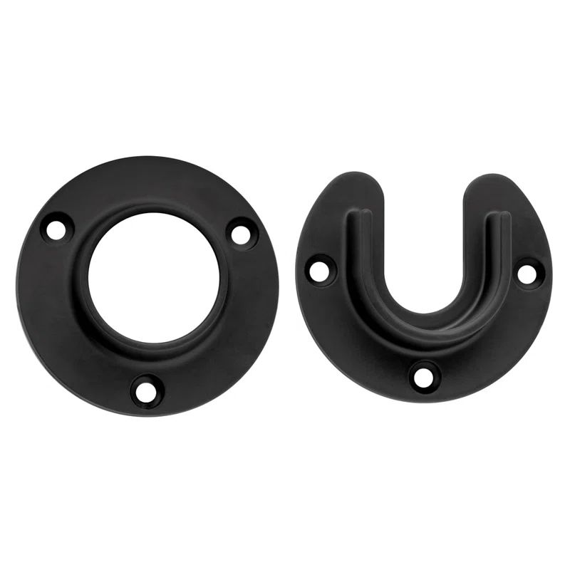 Lido Brushed Stainless Steel Closet Flange Set with Hardware