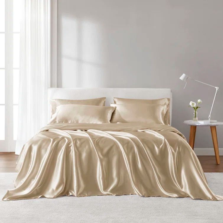 Champagne Twin Satin Luxury Sheet Set
