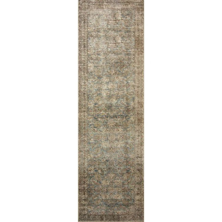 Sea Sage Wool and Synthetic 2'-3" x 9'-6" Runner Rug