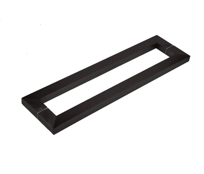 17" Bronze Double Sided Square Barn Door Pull Handle