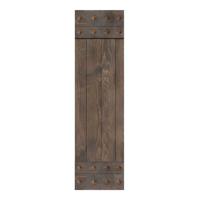Smoky Gray Solid Wood Mid-Century Modern 24" x 84" Barn Door Slab