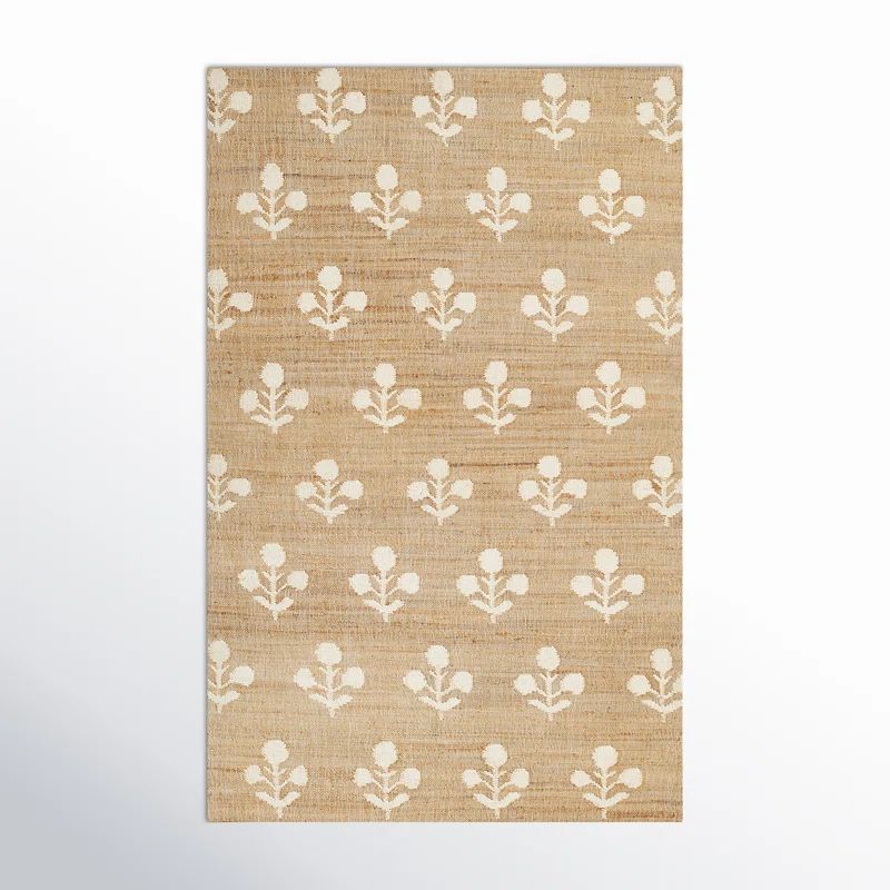 Orchard Handwoven Ivory Jute and Wool 5' x 8' Modern Rug