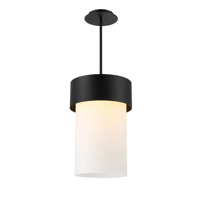 Napa 18" Black LED Cylinder Pendant with Energy Star