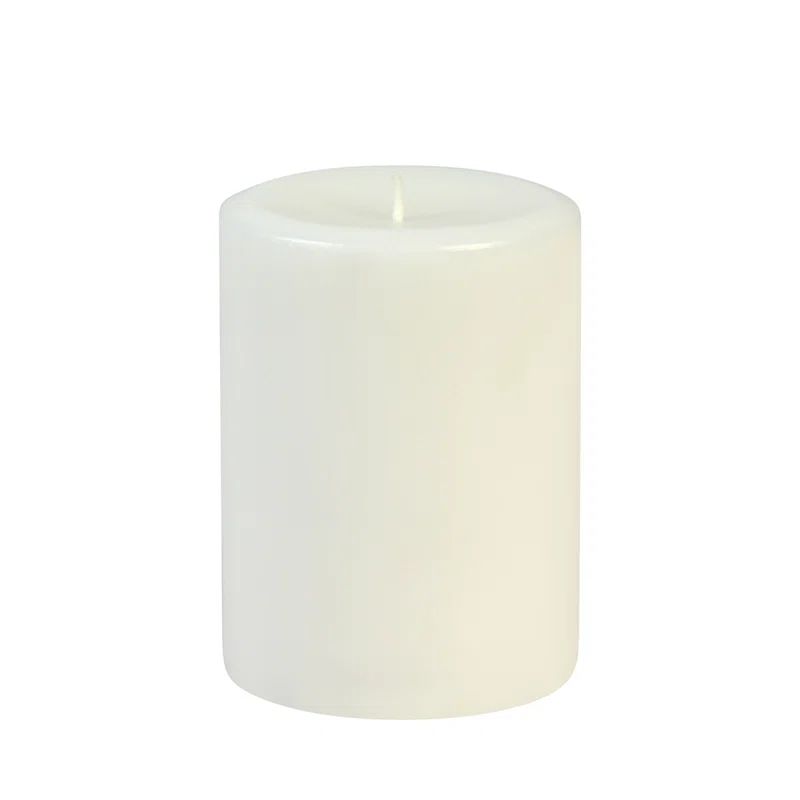 Elegant White Paraffin Pillar Candle Set for All Occasions