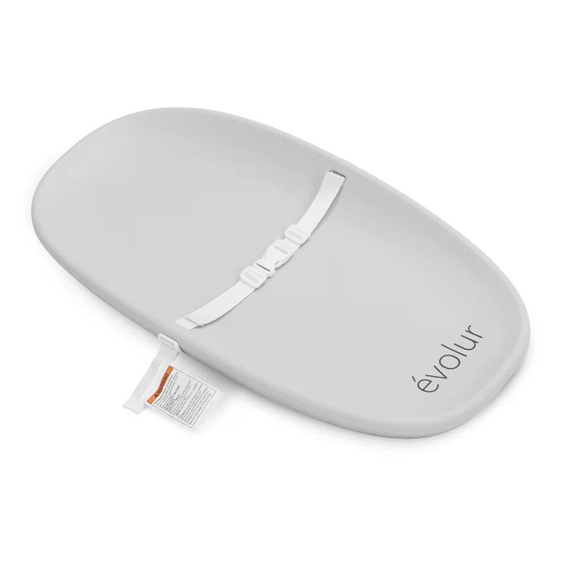 Evolur Light Gray Waterproof Baby Changing Pad