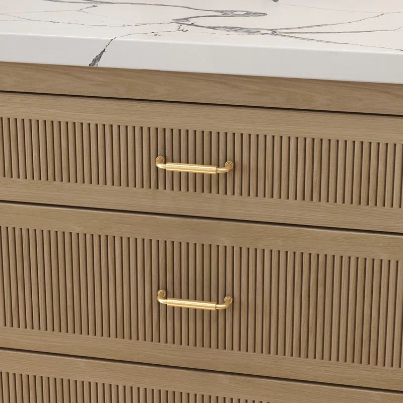 Lifetime Satin Brass Modern Cabinet Pull with Mounting Hardware